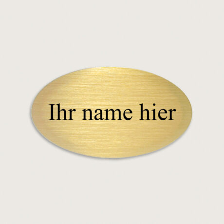 Namesschilder messing oval 59 x 34 mm jcgt5210