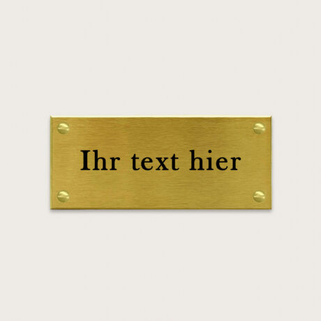 Türschild Genua1 Gebürstetes Messing jcde4749