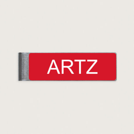 Namensschild Artz aus Kunststoff 80x25mm