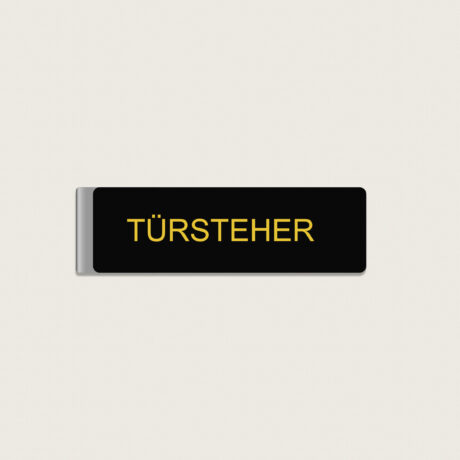 Namensschild Türsteher aus Kunststoff 80x25mm