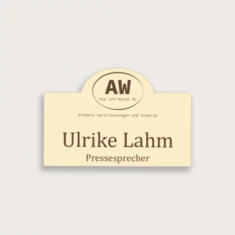 Namensschilder für Kleidung