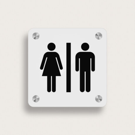 Schild WC acryl