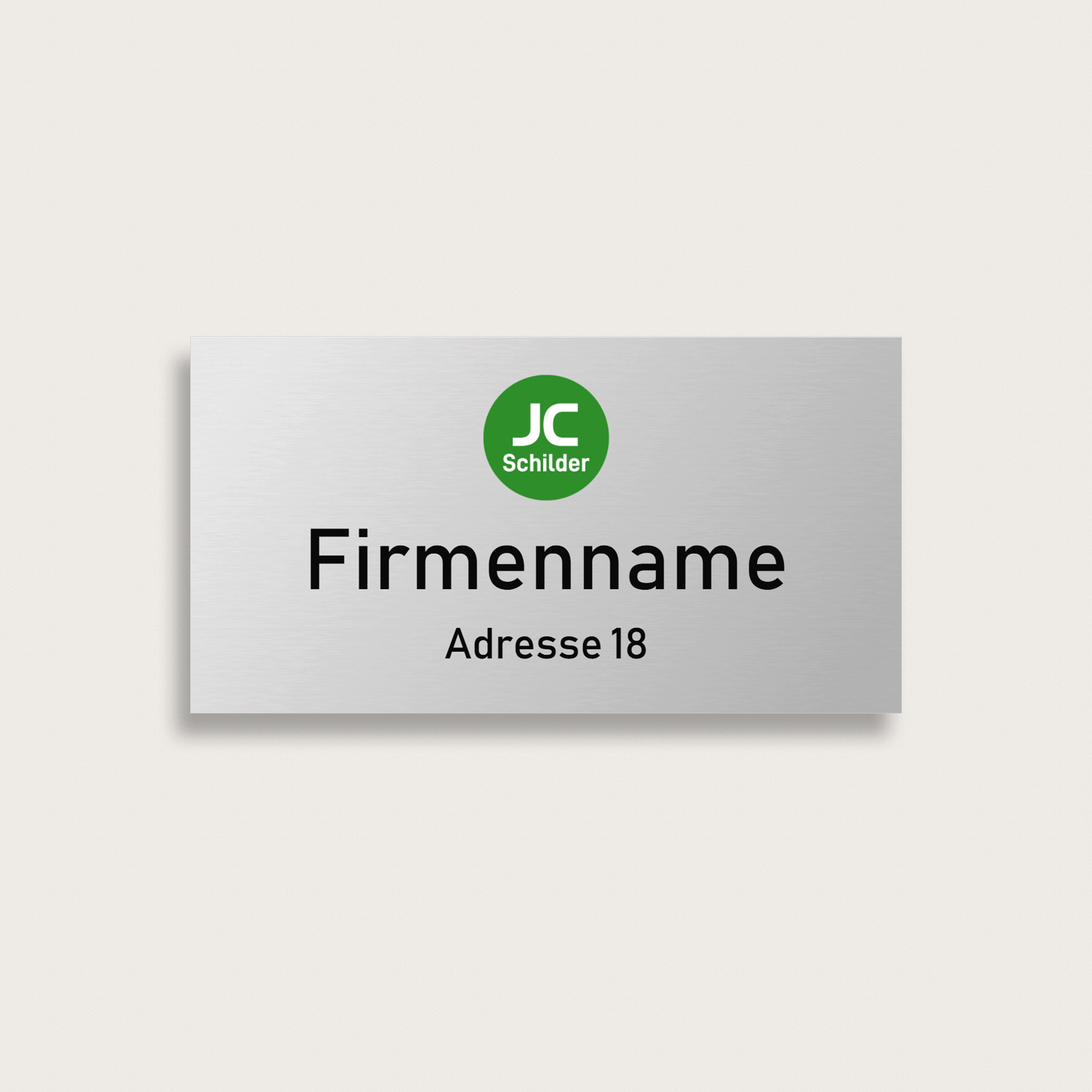 Briefkastenschild Frima aus Aluminium 100 x 53 mm