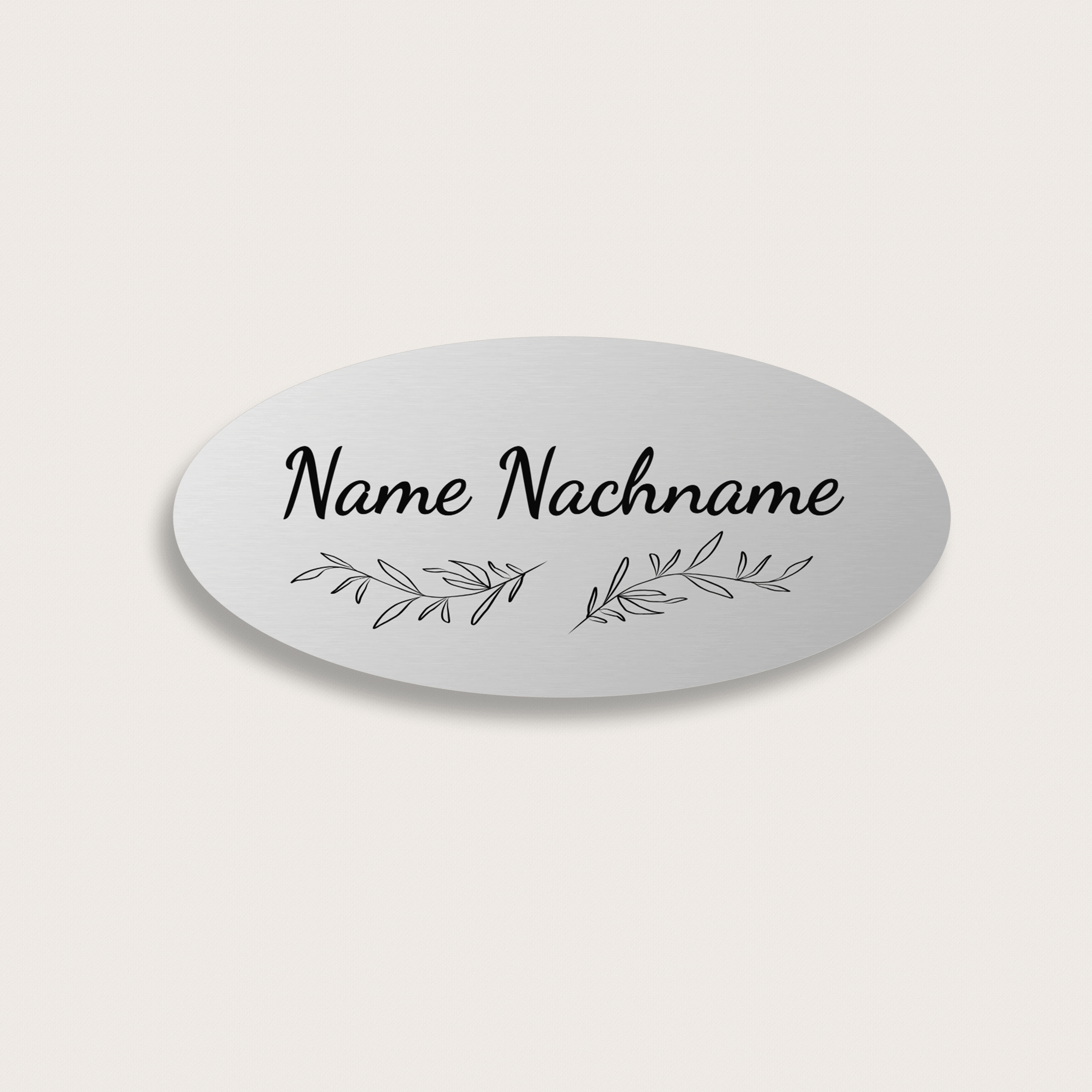 Briefkastenschild aus Aluminium 130 x 60 mm