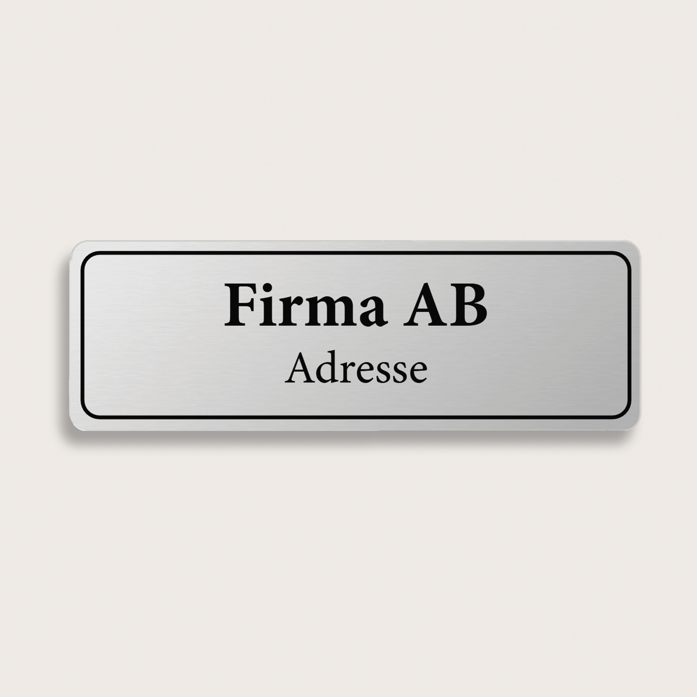 Briefkastenschild aus Aluminium 150 x 50 mm