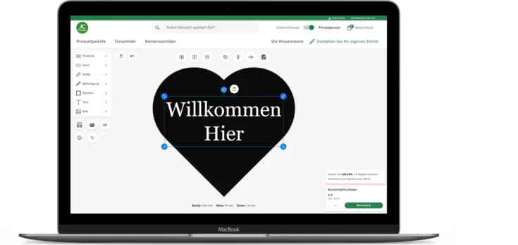 Gravierte Kunststoffschilder