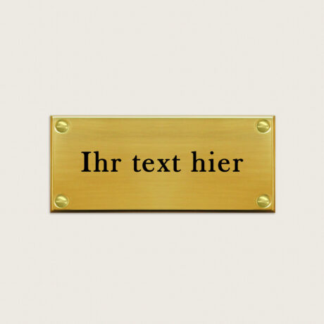 Türschild Bologna Messing blank jcde4770