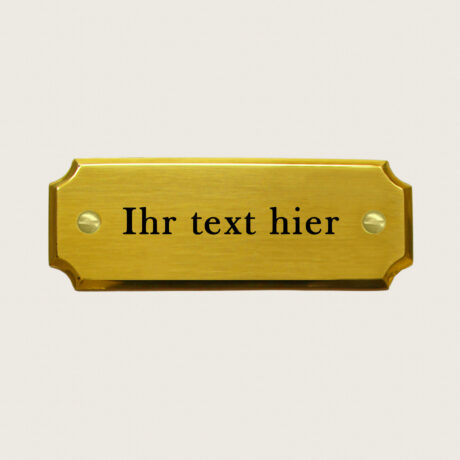 Türschild Bremen 2 Messing blank jcde4757
