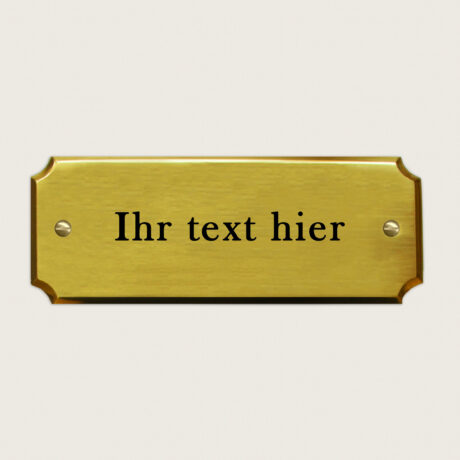 Türschild Bremen Messing blank jcde4756