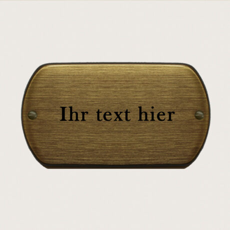 Türschild Ellise Oxidiertes Messing jcde4737