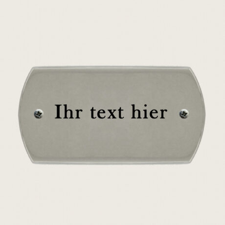 Türschild Ellisse Verchromtes Messing jcde4738
