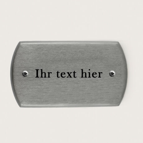 Türschild Ellisse Vernickeltes Messing jcde4739