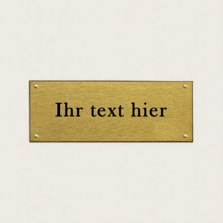 Türschild Genua Gebürstetes Messing jcde4741