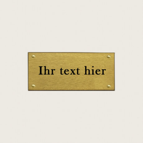 Türschild Genua1 Gebürstetes Messing jcde4749