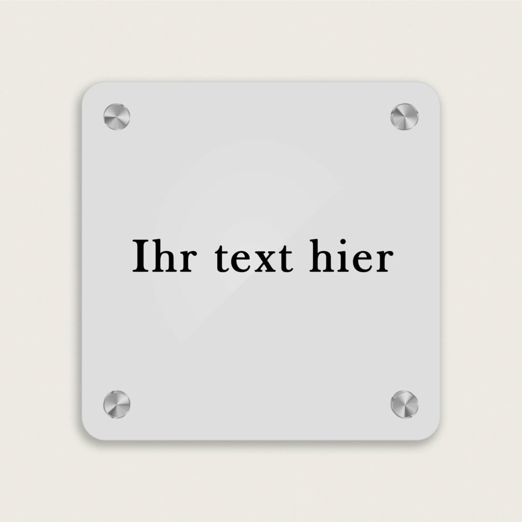 Türschild Haga acryl jcde4870