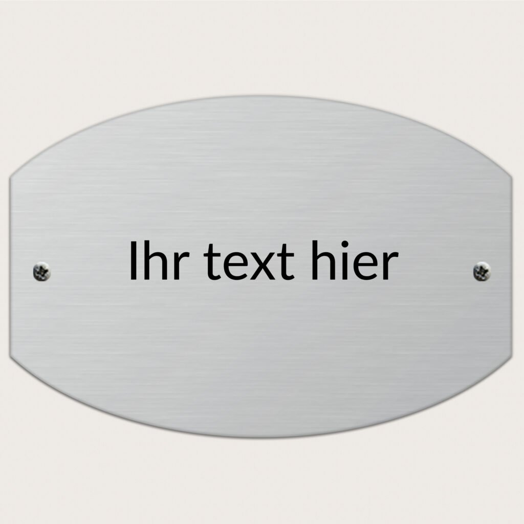Türschild JCDE design aus metall jcde4855