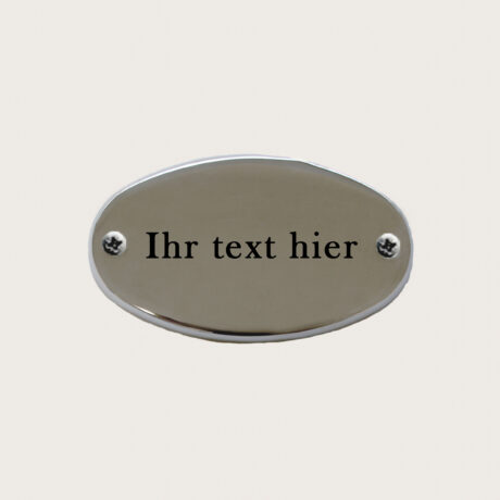 Türschild Ovale Pesante aus Verchromtes Messing jcde4747
