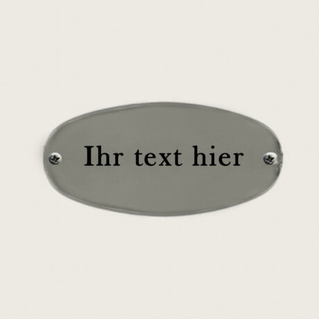 Türschild Ovale Verchromtes Messing jcde4743