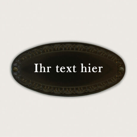 Türschild Palermo Schwarzes Messing jcde47103