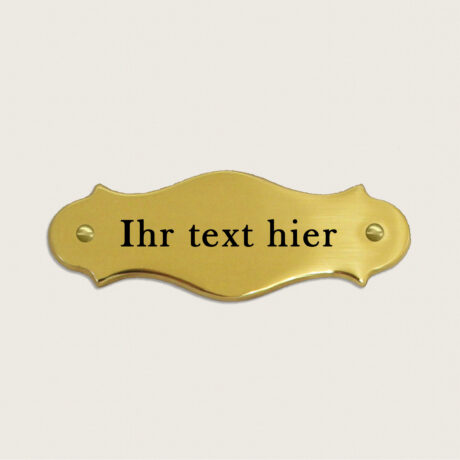 Türschild Salisburgo Messing blank jcde4752