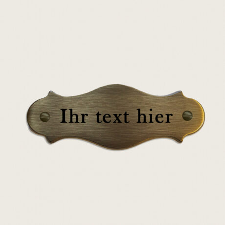 Türschild Salisburgo Oxidiertes Messing jcde4753