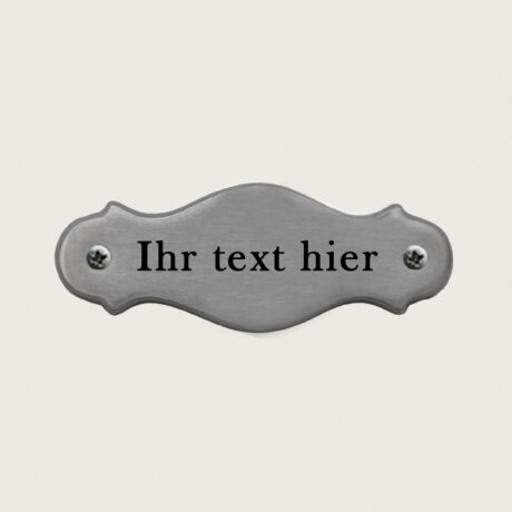 Türschild Salisburgo Vernickeltes Messing jcde4754