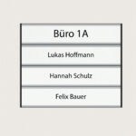 Türschild mit Register jcde1899