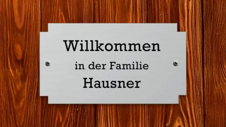 Türschilder aus Metall