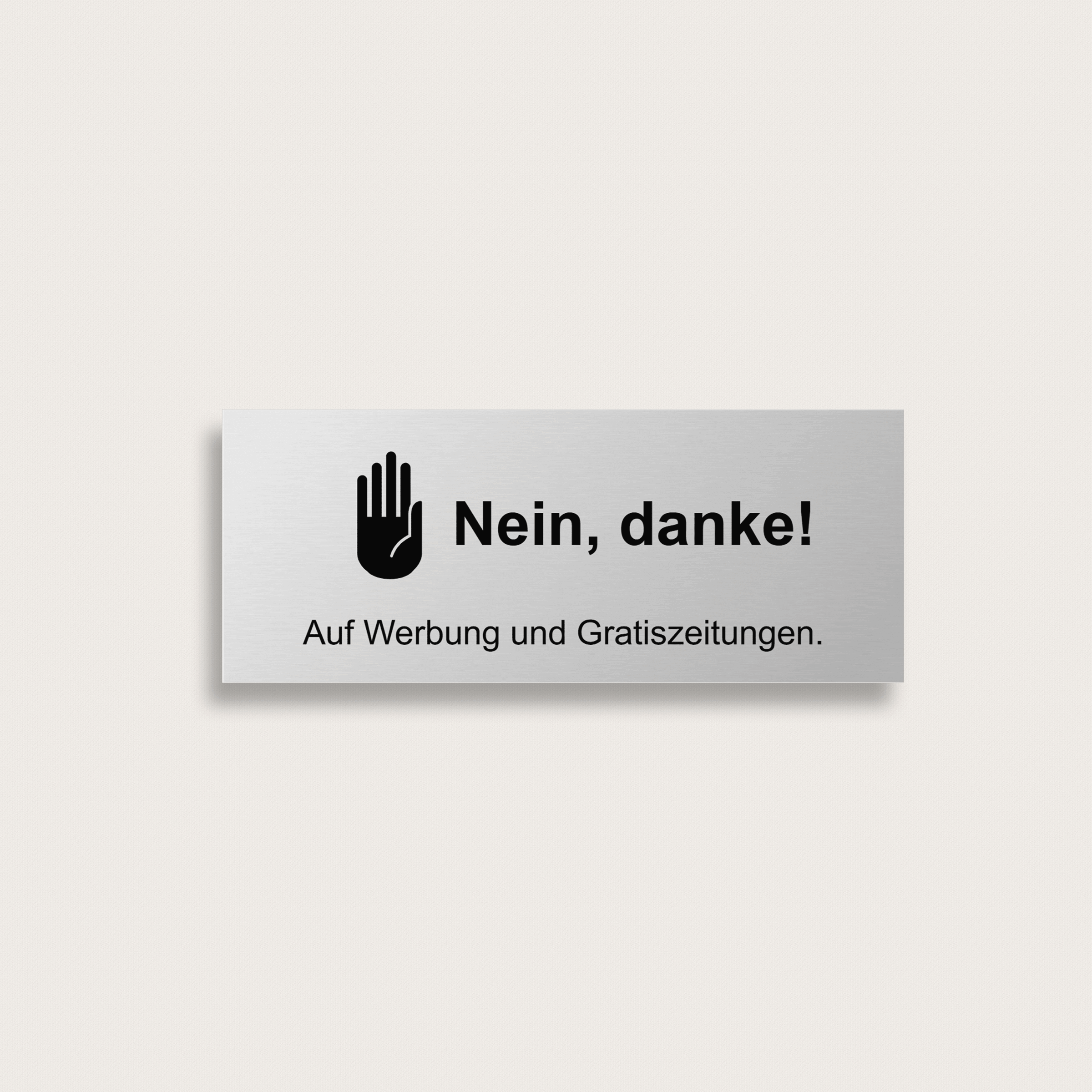 Keine-Werbung-bitte-Schild-aus-Metall-100-x-40-mm