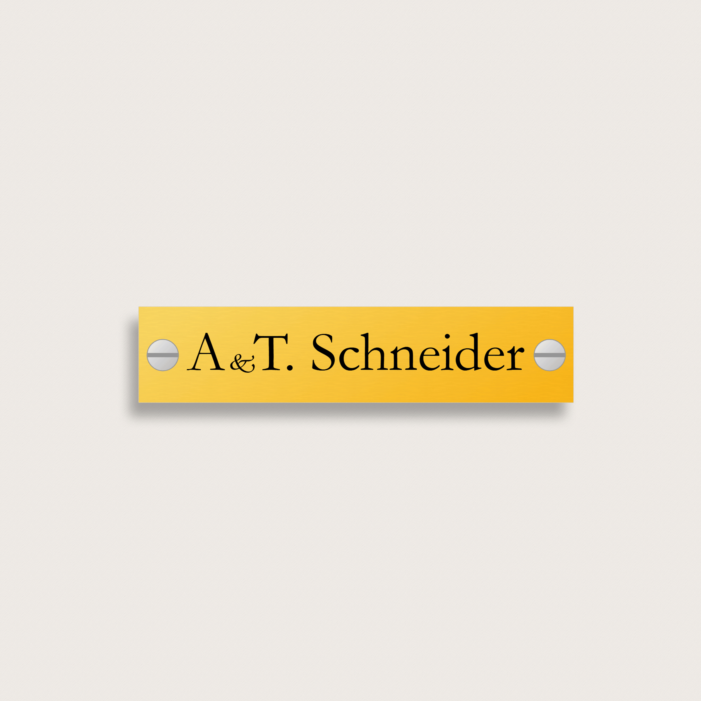 Klingelschilder aus Kunststoff 54 x 12 mm