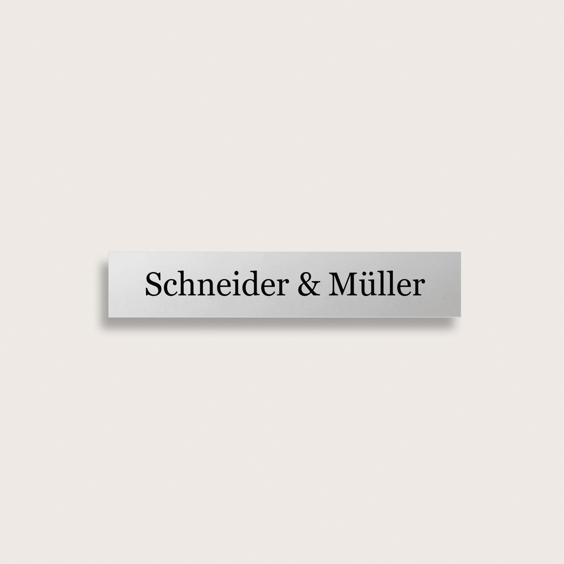 Klingelschilder aus Kunststoff 65 x 12 mm