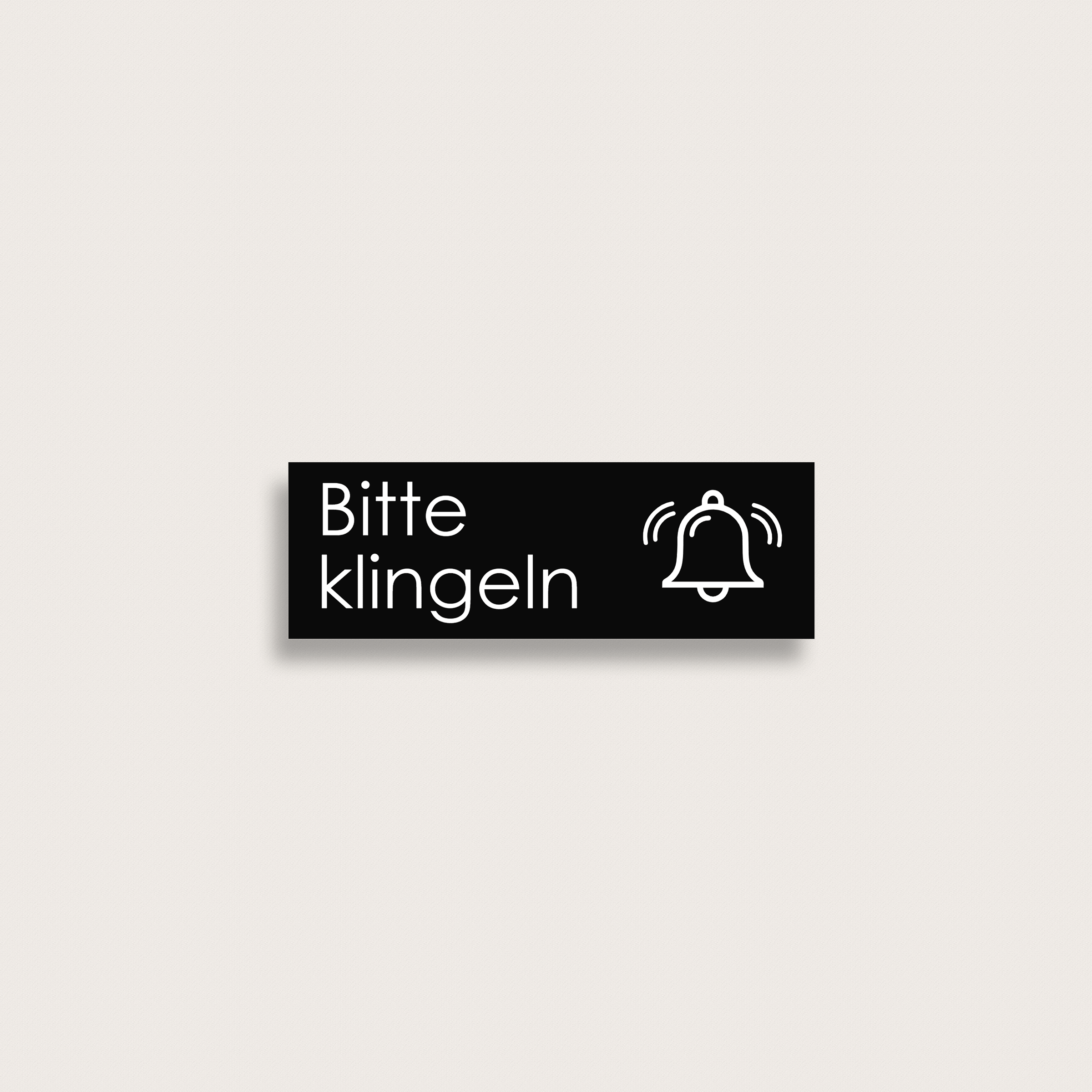 Klingelschilder aus Kunststoff 65 x 22 mm