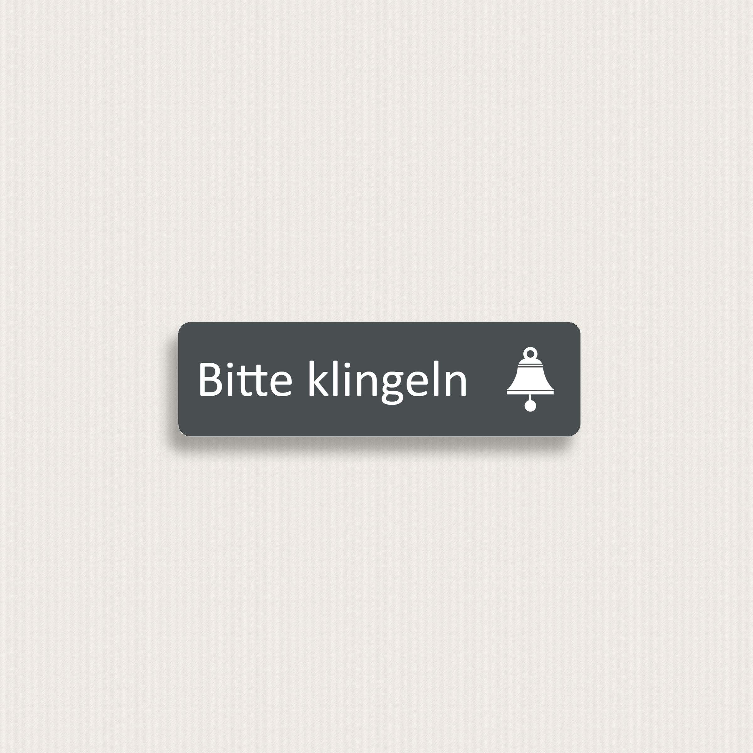Klingelschilder aus Kunststoff 70 x 20 mm