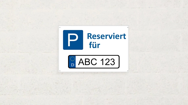 Parkplatzschilder