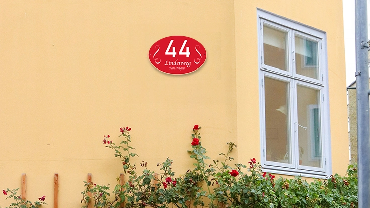 Namensschilder für Haus