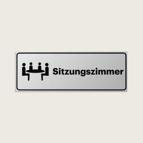 Sitzungszimmer schild aus metall 225 x 80 mm