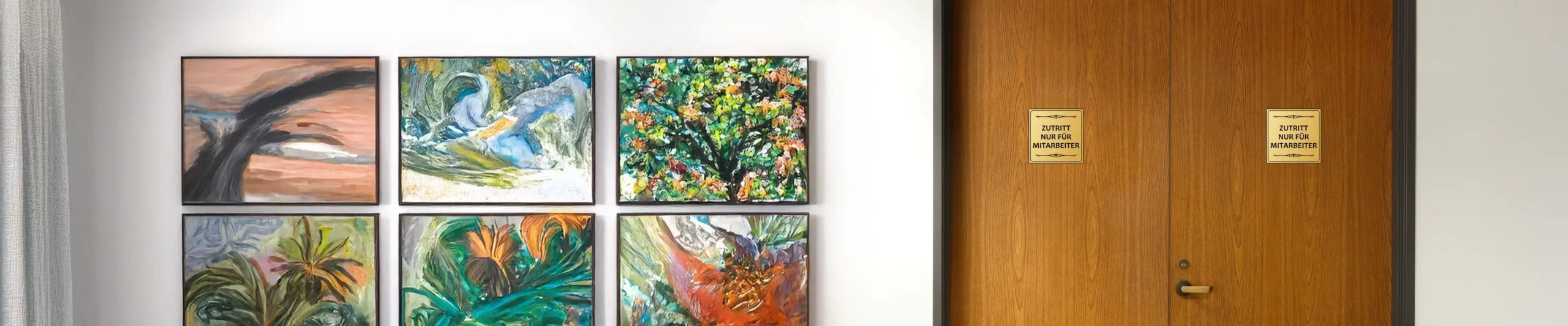 Banner Bereten verboten schilder