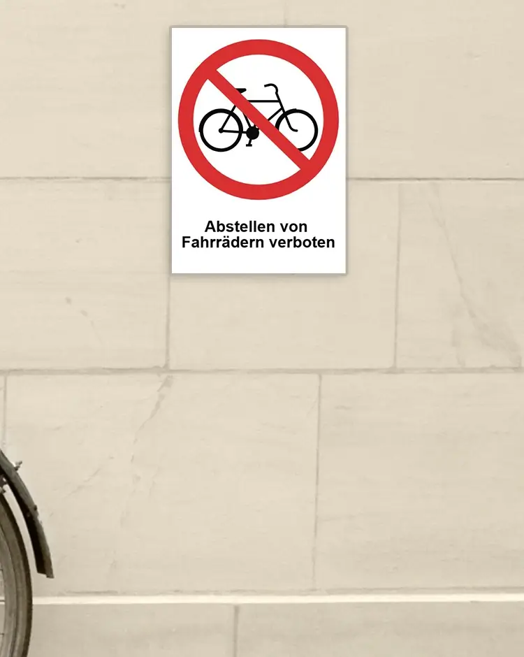 Verbotenscchilder mobil