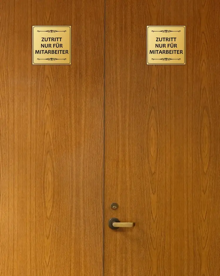 Banner mobil Bereten verboten schilder