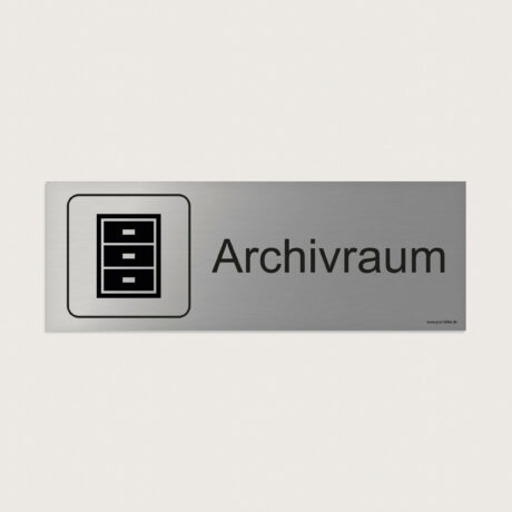 Hinweisschild Archivraum jcde201