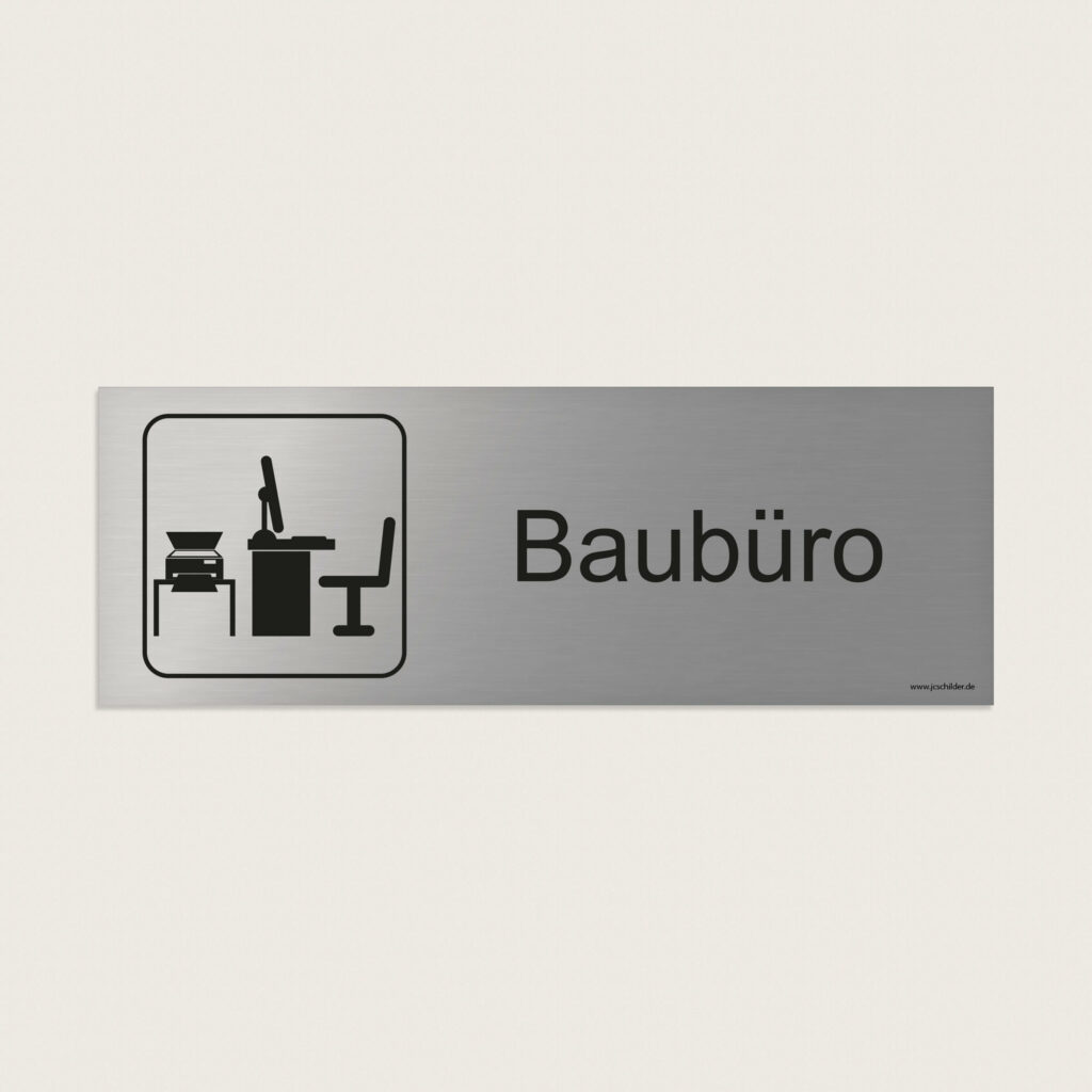 Hinweisschild Baubüro jcde249