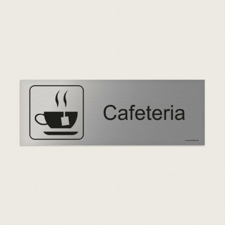 Hinweisschild Cafeteria jcde205