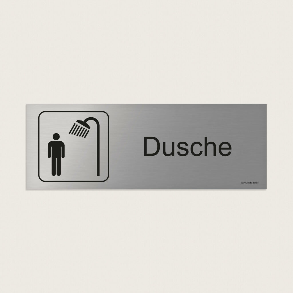 Hinweisschild Dusche herren jcde212