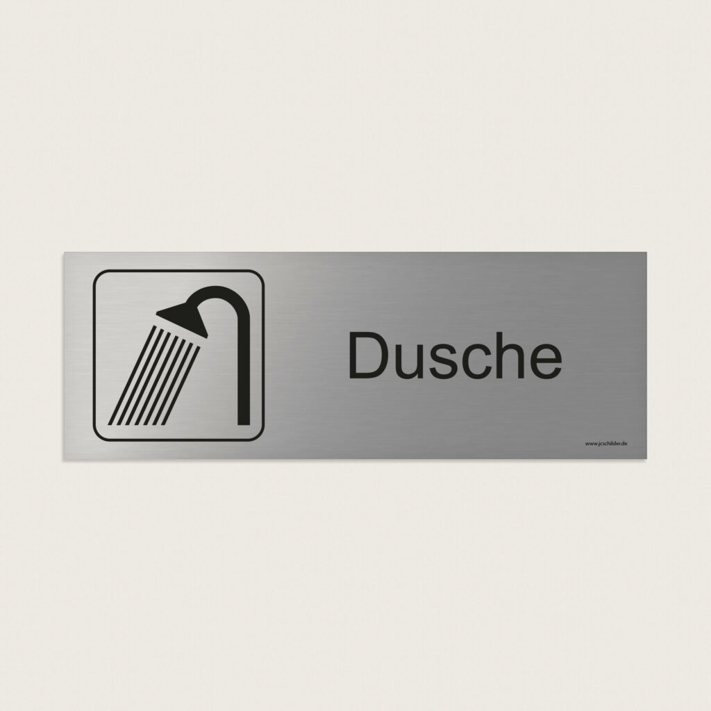 Hinweisschild Dusche jcde210