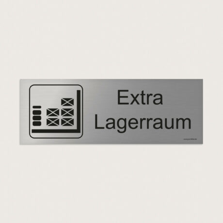 Hinweisschild Extra lagerraum jcde221