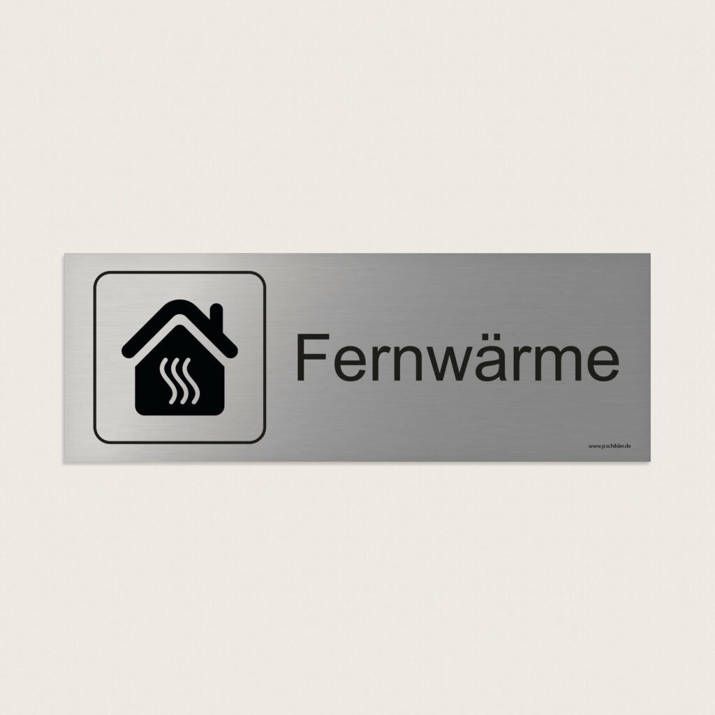 Hinweisschild Fernwärme jcde219