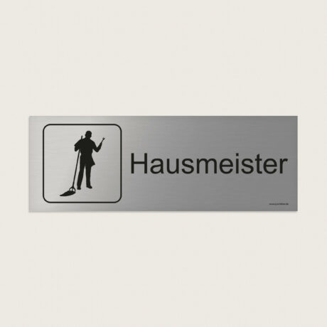 Hinweisschild Hausmeister jcde217