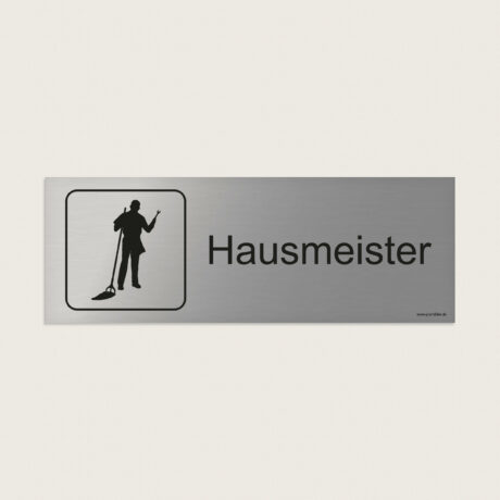 Hinweisschild Hausmeister jcde278