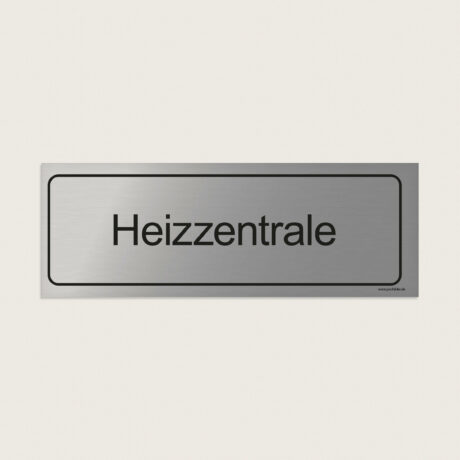 Hinweisschild Heizzentrale jcde276
