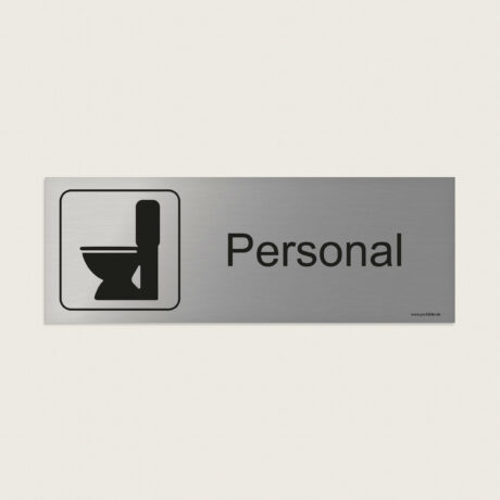 Hinweisschild Personaltoilette jcde248